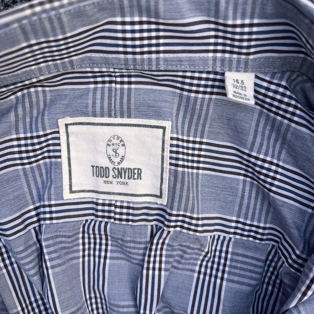 Todd Snyder Long Sleeve Shirt Cotton Button Up Mens 16.5‎ 32/33 - Picture 5 of 5